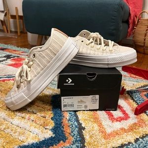 Platform Basket Weave Style Converse